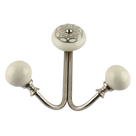 Cream Strewn Flat Wired Hooks Online